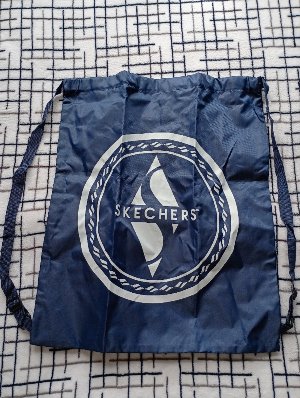 Skechers Navy Drawstring Gym Bag NEW